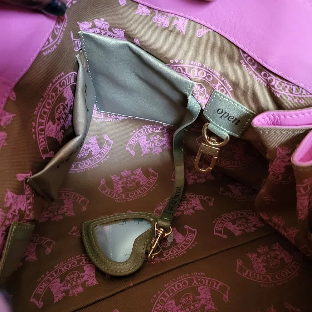 Juicy Couture Pink Leather Large Bag - Picture 14 of 16